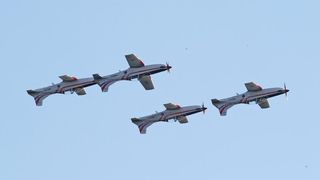 Šibenik: Akrobacijska grupa Krila oluje nakon 8 godina nastupila na Dječjem festivalu, Photo: Dusko Jaramaz/PIXSELL