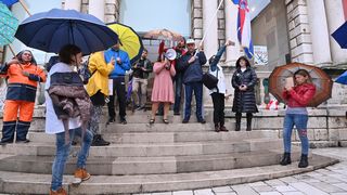 U Zadru novi prosvjed protiv covid potvrda