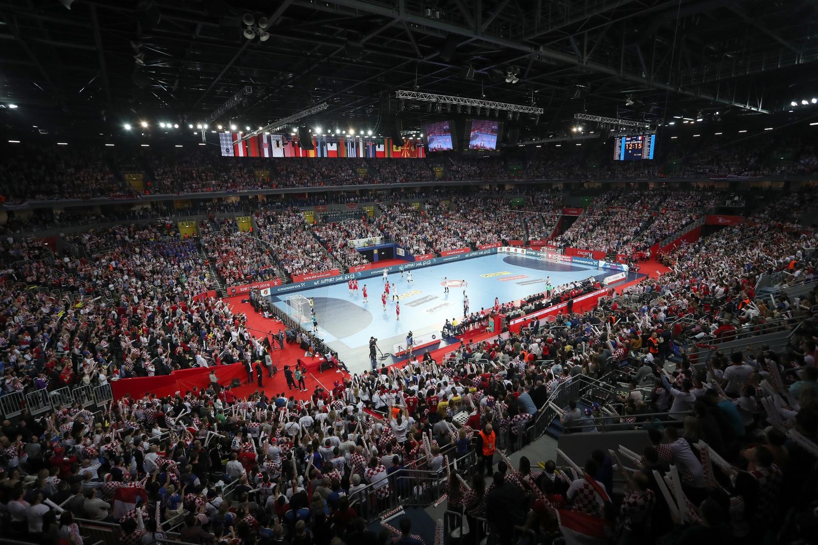 Arena, Zagreb – Europsko rukometno prvenstvo, skupina I, 3. kolo, Hrvatska – Fancuska Arena, Zagreb – Europsko rukometno prvenstvo, skupina I, 3. kolo, Hrvatska – Fancuska