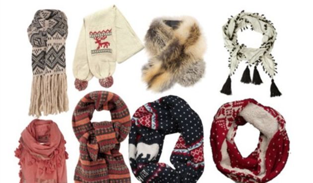 Šalovi (foto  www.polyvore.com).