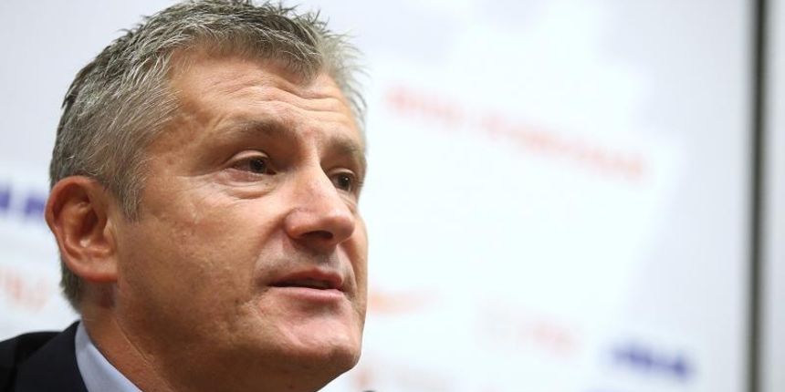 09.09.2014., Zagreb – Konferencija za medije HNS-a nakon sjednice izvrsnog odbora na kojoj je Niko Kovac smijenjen s mjesta izbornika. Predsjednik HNS-a Davor Suker. Photo: Goran Stanzl/PIXSELL