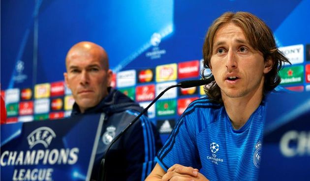 Luka Modrić i Zinedine Zidane, foto: Hina