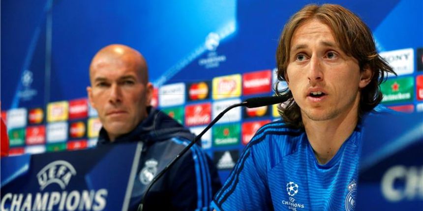 Luka Modrić i Zinedine Zidane, foto: Hina Luka Modrić i Zinedine Zidane, foto: Hina