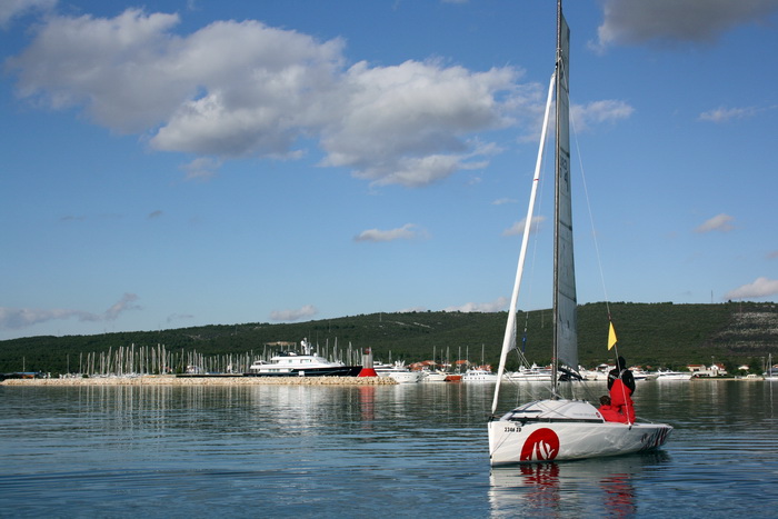 Sukosan: U uvali Zlatna luka odrzan je prvi dan dan Match Race regate, Foto: Mladen Malik