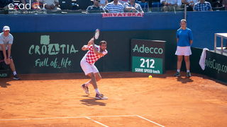 Davis Cup: Vruća navijačka atmosfera u meču Ćilića i Querreya