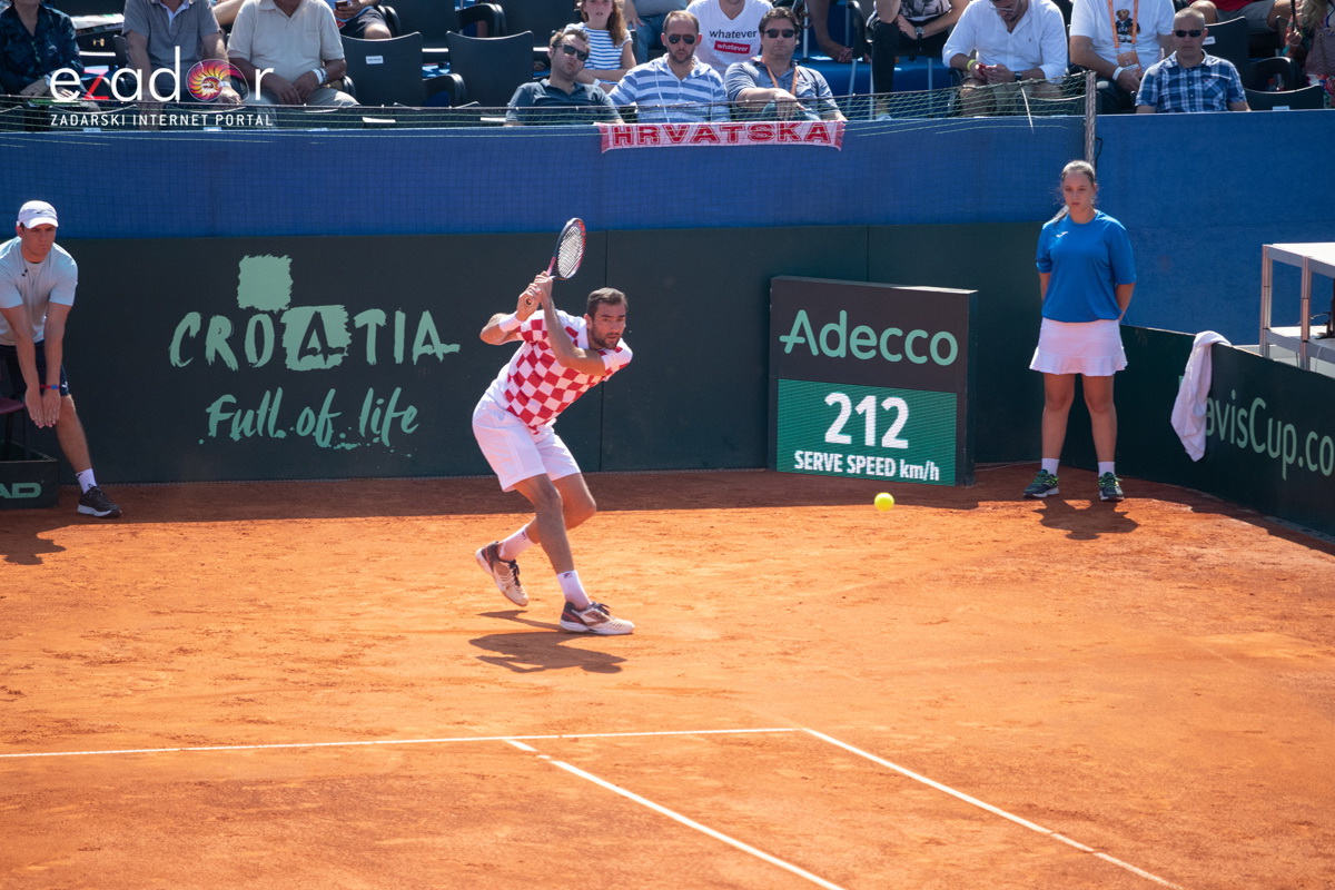 Davis Cup: Vruća navijačka atmosfera u meču Ćilića i Querreya