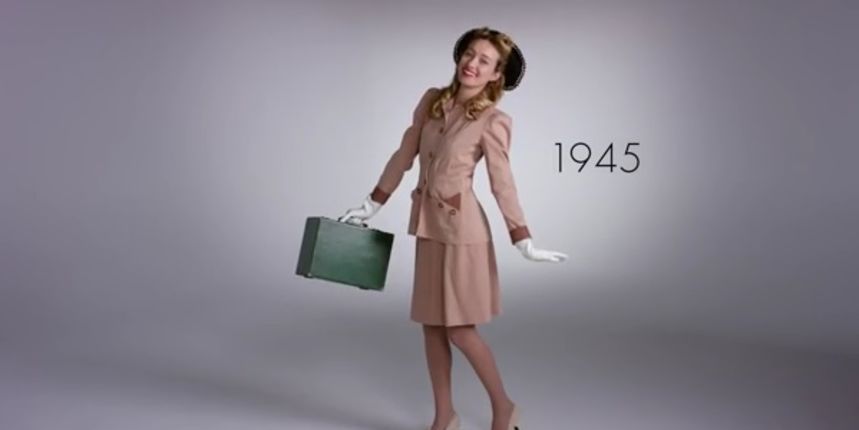 100 godina mode u 2 minute, foto: You Tube/PrintScreen