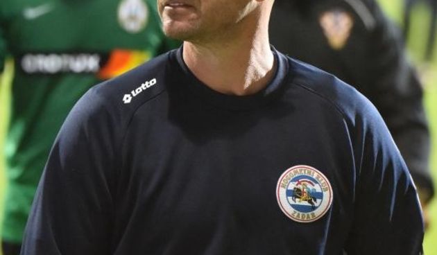 Josip Butić, trener. NK Zadar – NK Lokomotiva. Photo: Dino Stanin/PIXSELL