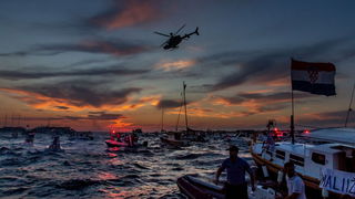 Veličanstven doček četvorice zadarskih Vatrenih od Gradskog mosta do Foruma