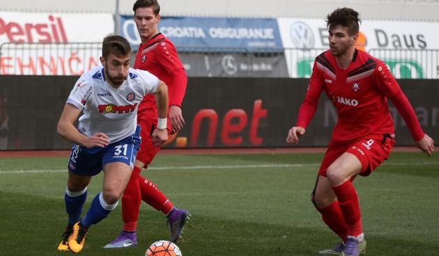 13.03.2016., stadion Poljud, Split – MAXtv 1. HNL, 27. kolo, HNK Hajduk – NK Zagreb. Tino Sven Susic, Dominik Kovacic. Photo: Miranda Cikotic/PIXSELL