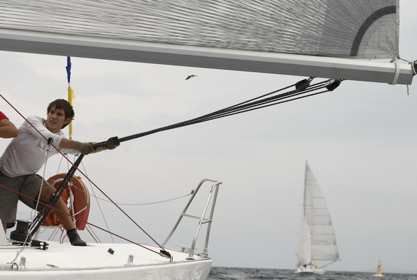 Split, 150909.
Danas je poceo ACI Match Race Cup koji se odrzava u Splitu od 15. – 19. 09 2009.
Na fotografiji: sluzbeni trening posada.
Foto: Duje Klaric / CROPIX