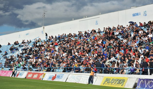 Zadar, 260513.
Stadion Stanovi.
Utakmica MAXtv 1. HNL izmedju Zadra i Splita.
Na fotografiji: publika.
Foto: Luka Gerlanc / CROPIX