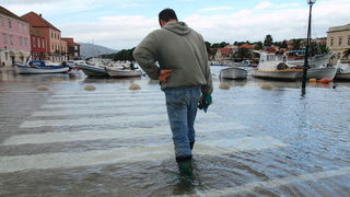 Plima u Starom Gradu na Hvaru 9. studenog 2010, Foto: Petar Botteri