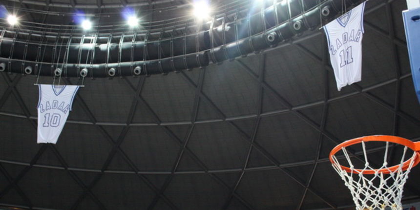 KK Zadar – Real Madrid, umirovljenje dresova 10 (Giuseppe Giergia) i 11 (Kresimir Cosic), Foto; Mladen Malik