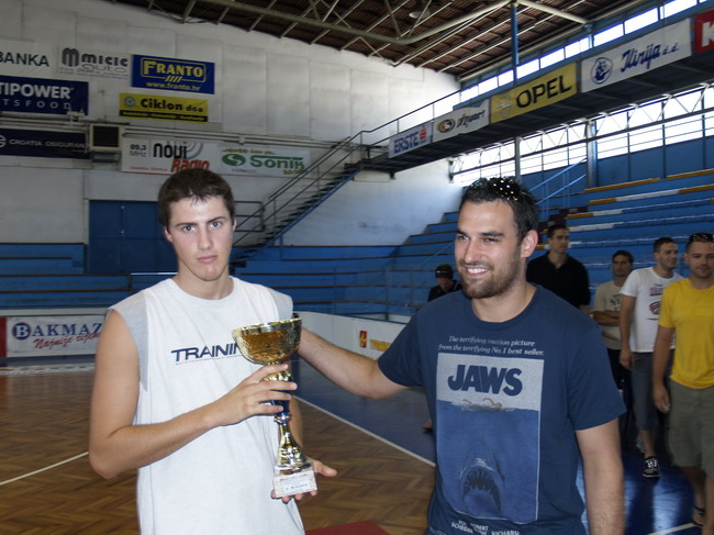 Podjela pehara i medalja, 4. Memorijalni turnir “Tomislav Knezevic”, Zadar 30.8.2008.