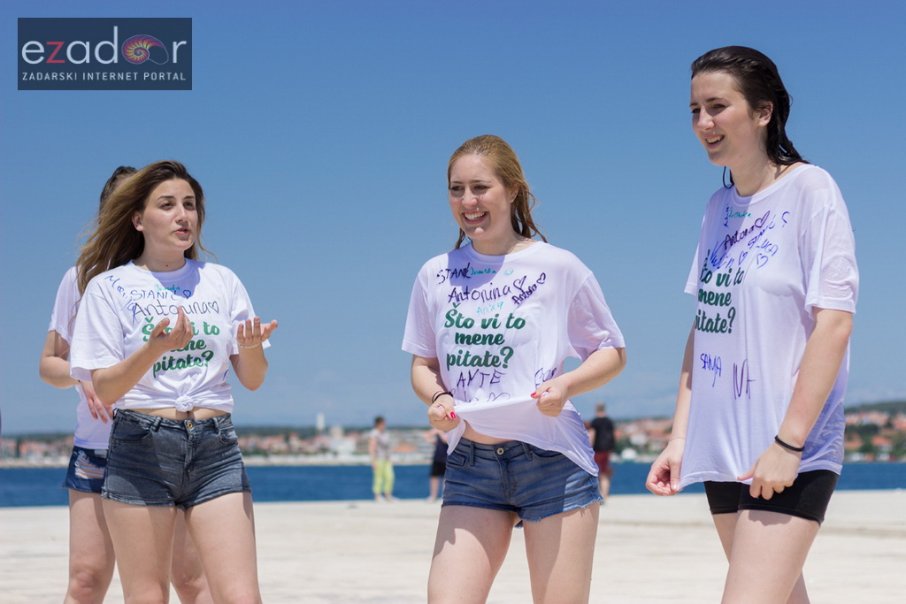 Ludijada zadarskih maturanata na Pozdravu suncu i Morskim orguljama