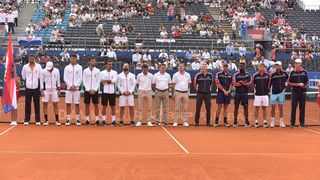 Otvorenje polufinalnog susreta Davis Cupa između Hrvatske i SAD-a