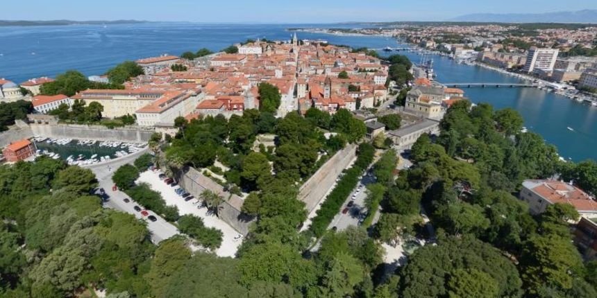 Zadar iz zraka. Pogled na poluotok iznad parka Vladimira Nazora. Photo: Dino Stanin/PIXSELL Zadar iz zraka. Pogled na poluotok iznad parka Vladimira Nazora. Photo: Dino Stanin/PIXSELL