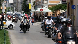Karusel bikera na Branimirovoj obali u Zadru, Foto: Mladen Malik