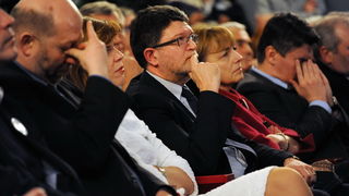 Zadar, 050413.
Veceras je u HNK Zadar odrzano predstavljanje liste koalicije SDP-HNS-HSU za Europski parlament. Na predstavljanju su govorili predsjednik SDP-a Zoran Milanovic, predsjednica HNS-a Vesna Pusic, predsjednik HSU-a Silvano Hrelja, te prvi na l Zadar, 050413.
Veceras je u HNK Zadar odrzano predstavljanje liste koalicije SDP-HNS-HSU za Europski parlament. Na predstavljanju su govorili predsjednik SDP-a Zoran Milanovic, predsjednica HNS-a Vesna Pusic, predsjednik HSU-a Silvano Hrelja, te prvi na l