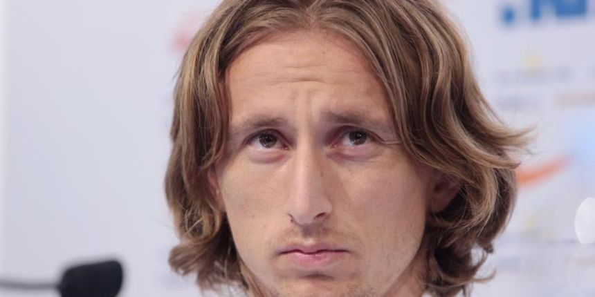 Zagreb – Konferencija za medije hrvatske nogometne reprezentacije uoci kvalifikacijske utakmice s Belgijom. Luka Modric. Photo: Dalibor Urukalovic/PIXSELL