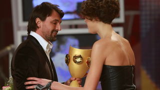 Zagreb, 261210.
HTV, studio Anton Marti, Prisavlje BB.
59. izbor sportasa 2010. godine u organizacij Sportskih novosti.
Na fotografiji: Goran Ivanisevic i Blanka Vlasic
Foto: Ronald Gorsic / CROPIX