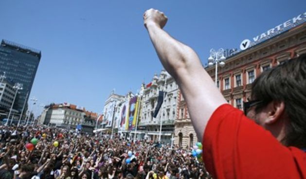 prosvjed studenata u zagrebu (foto: Cropix/Sandra Šimunović)