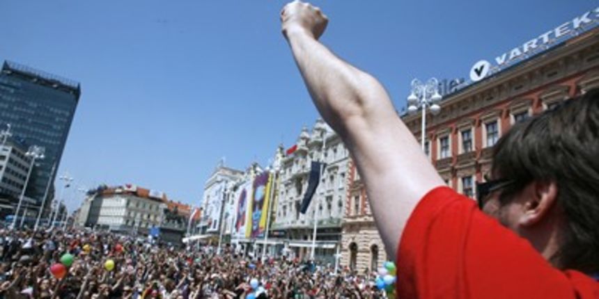 prosvjed studenata u zagrebu (foto: Cropix/Sandra Šimunović)