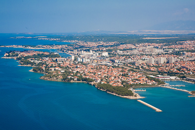 Grad Zadar iz zraka, foto: Leo Banić
