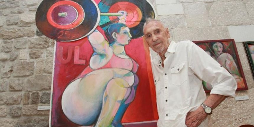 Stara gradska vijecnica – Frano Missia izlozba “Slike iz skafelina i ostalo”. Photo: Miranda Cikotic/PIXSELL