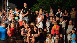 Nastup ansambla Lado ispred crkve sv. Marije ; foto Iva Perinčić Nastup ansambla Lado ispred crkve sv. Marije ; foto Iva Perinčić