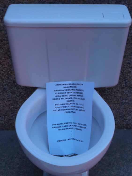 Novi performans Gradjanske akcije u Zagrebu, Foto: Gradjanska akcija