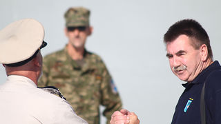 Polazak ratnog broda HRM-a sa zadarske rive (foto:Saša Čuka)