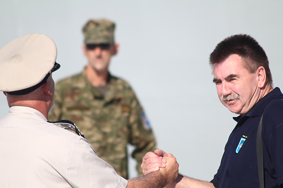 Polazak ratnog broda HRM-a sa zadarske rive (foto:Saša Čuka)