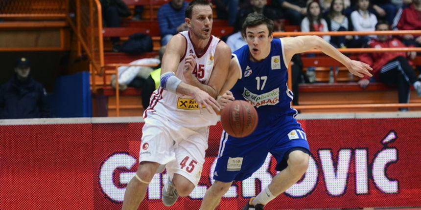 Zagreb, 270313.
Dom sportova.
Kosarkaska utakmica lige za prvaka izmedju Cedevite i  Zadra.
Na fotografiji: Marino Bazdaric.
Foto: Goran Mehkek / CROPIX