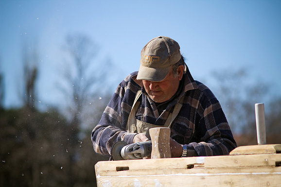Jazine: Uređuju se barke i kaići, Foto: Saša Čuka
