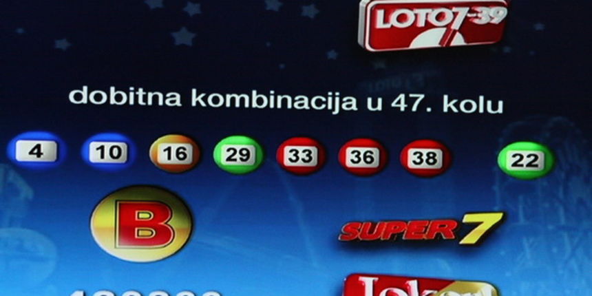 Loto 7/39: Izvuceni brojevi 47. kola Loto 7/39: Izvuceni brojevi 47. kola
