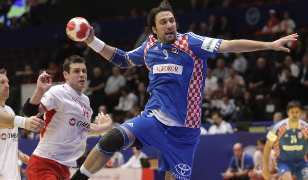 Bec, 280110.?EURO 2010 u rukometu.  Utakmica 3. kola polufinalne grupe 1: Hrvatska – Danska. Na slici: Igor Vori. Foto: Nenad Dugi / CROPIX