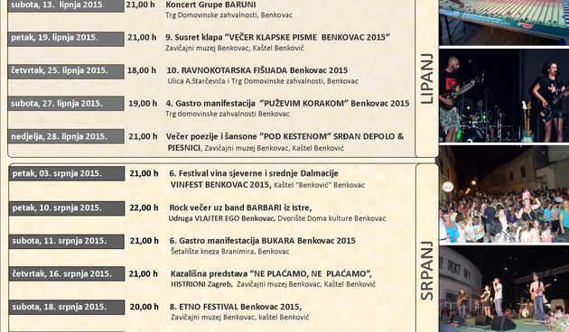 “Večer klapske pisme – Benkovac 2015.” u petak, 19. lipnja