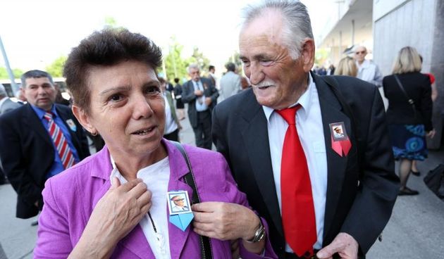 U Lisinskom odrzana je svecana akademija u povodu 70. obljetnice pobjede nad fasizmom. Zoran Milanovic. Photo: Anto Magzan/PIXSELL