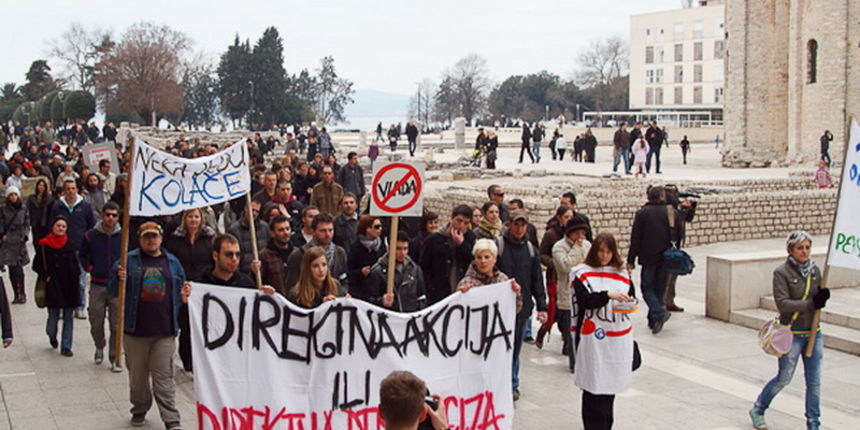 Prosvjed u Zadru by Leo Banic Prosvjed u Zadru by Leo Banic