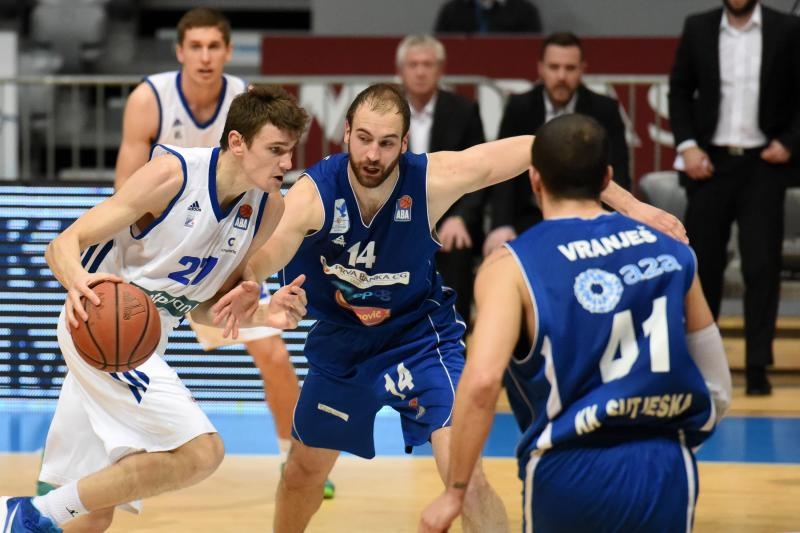 ABA liga, 26 kolo: KK Zadar – KK Sutjeska 85-83. Foto: Dino Stanin/PIXSELL