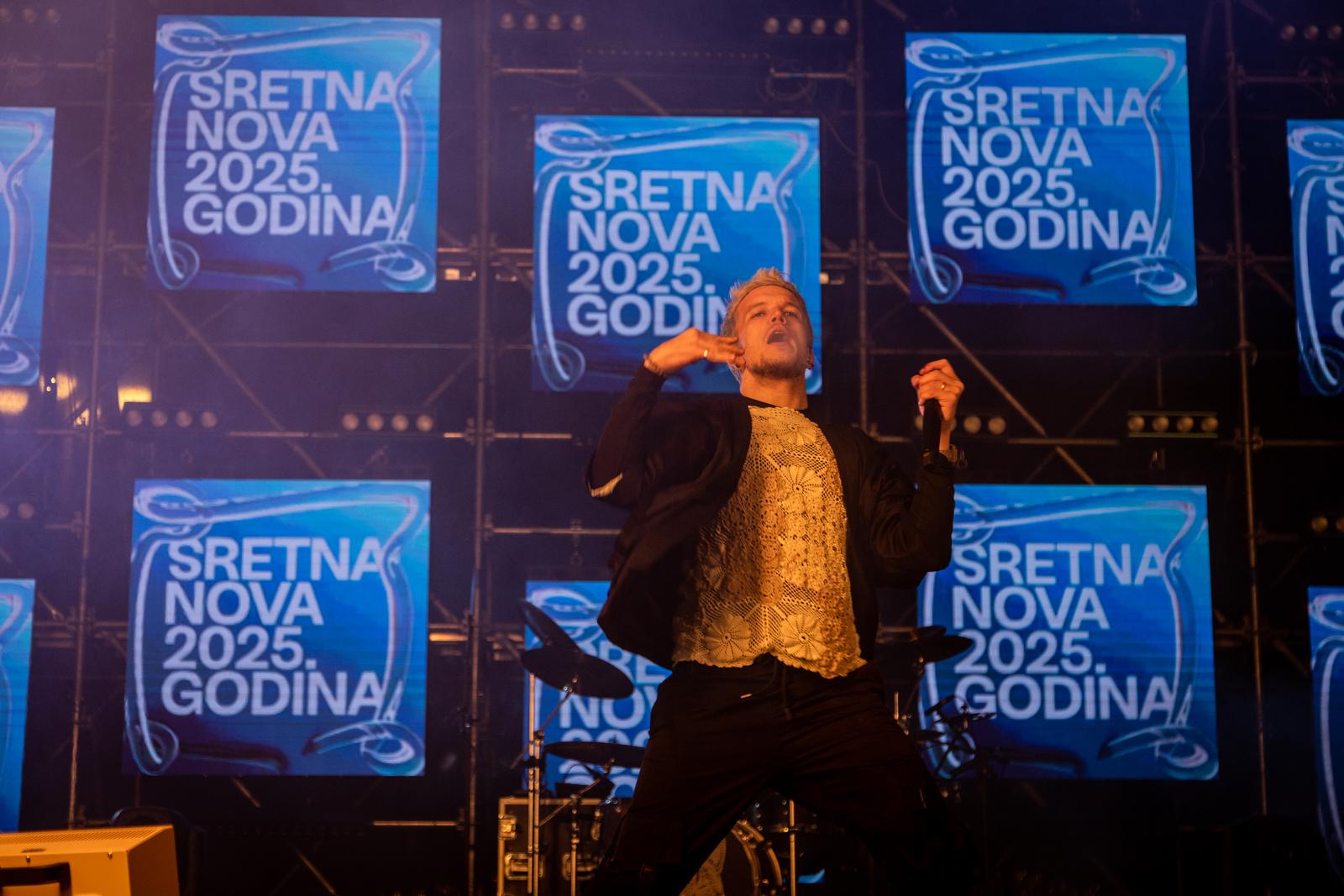 Koncert Baby Lasagne i Hiljsona Mandele na Glavnom trgu pri dočeku Nove godine Koncert Baby Lasagne i Hiljsona Mandele na Glavnom trgu pri dočeku Nove godine