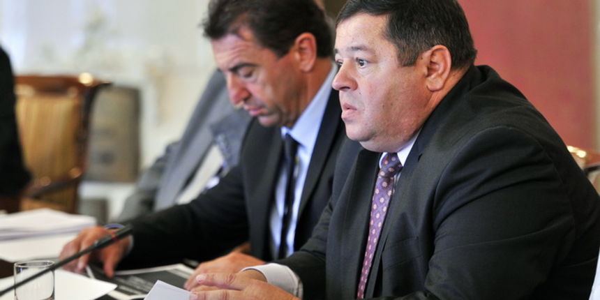 Zagreb, 150911.
Banski dvori, Markov trg.
Redovna sjednica Vlade Republike Hrvatske.
Na slici: ministar Petar Cobankovic.
Foto: Boris Kovacev / CROPIX