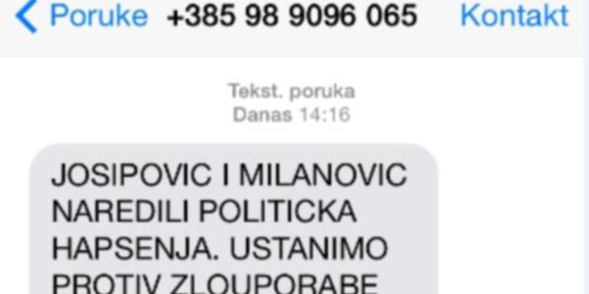 Prljava kampanja: HDZ-ovci teroriziraju građane SMS-ovima, foto: danas.hr