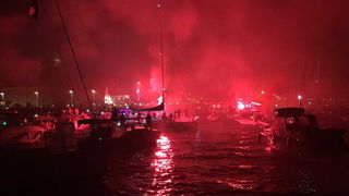 Doček zlatnih zadarskih olimpijaca Šime Fantele i Igora Marenića: Bakljada na brodovima od Vitrenjaka do Morskih orgulja. Foto: Tija Malik Doček zlatnih zadarskih olimpijaca Šime Fantele i Igora Marenića: Bakljada na brodovima od Vitrenjaka do Morskih orgulja. Foto: Tija Malik