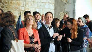 Motovun – Otvaranje 17. po redu Motovun film festivala koje je ove godine obiljezila kisa, no dobro raspolozenje je ostalo. Photo: Nina Djurdjevic/PIXSELL