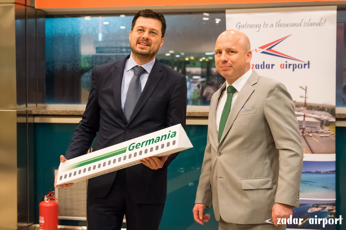 U Zračnu luku Zadar sletio prvi zrakopolov Germanie iz Zuricha U Zračnu luku Zadar sletio prvi zrakopolov Germanie iz Zuricha
