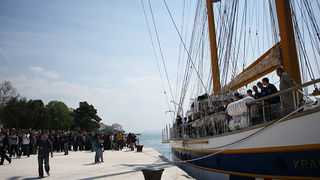 Uplovljavanje školskog broda “Kraljica mora” (Foto:Saša Čuka)