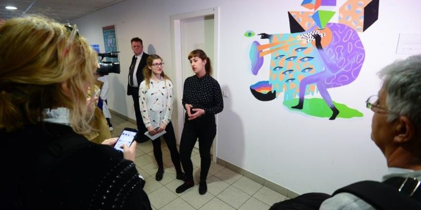 Umjetnici oslikali prostore KBC-a Zagreb Umjetnici oslikali prostore KBC-a Zagreb